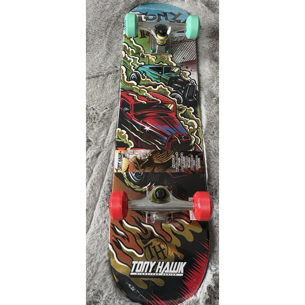 Tony Hawk Signature Series Skateboard Maple Deck Pro Trucks 52mm Wheels 31" in